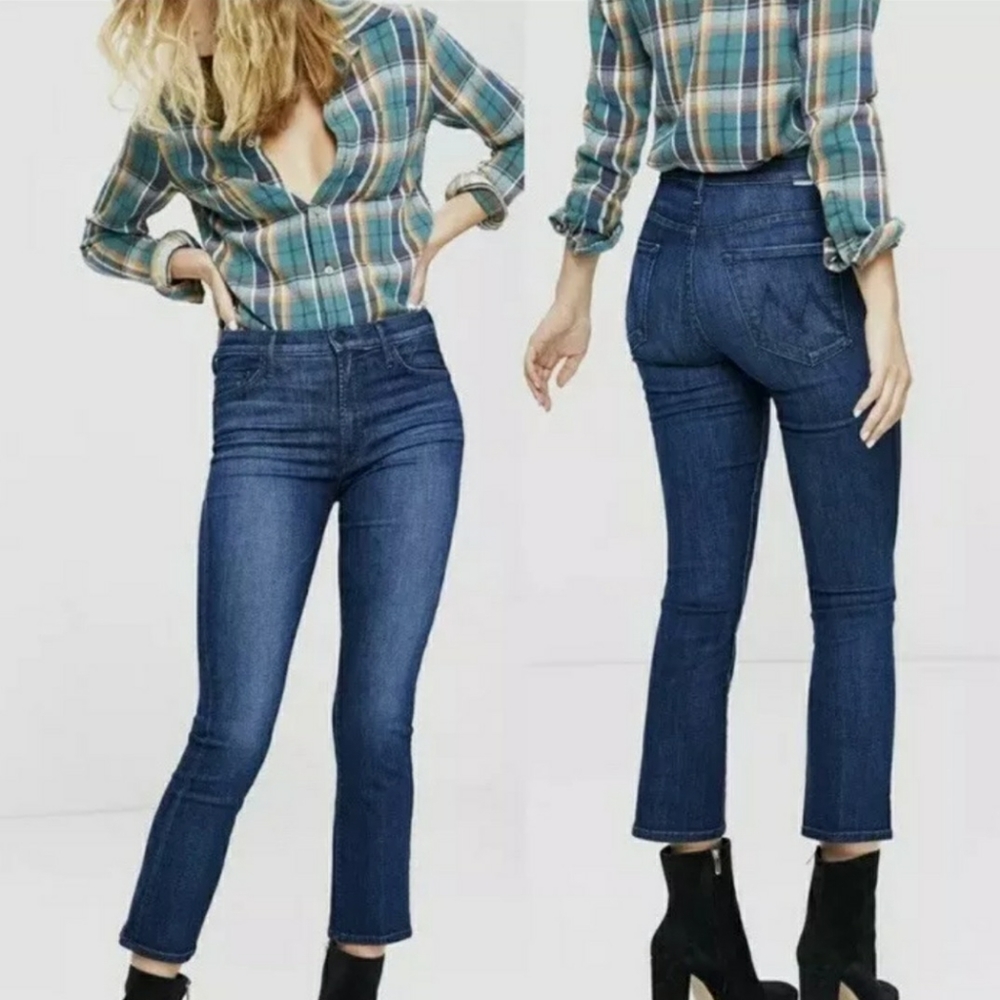 MOTHER The Insider Crop Jeans Twilight Magic Wash